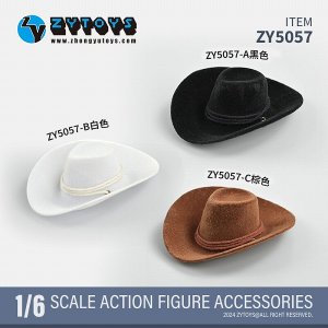 画像: ZYTOYS 1/6 カウボーイ ハット アクションフィギュア用 ZY5057 A/B/C *予約