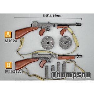 画像: ZYTOYS 1/6 トンプソン・サブマシンガン M1928 Thompson アクションフィギュア用 ZY2030 A / B *予約