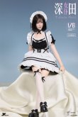 画像2: JKTOYS 1/6 Fukada Maid 女性ヘッド ＆ メイド服 セット 3種 K-003 *予約