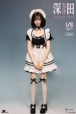 画像3: JKTOYS 1/6 Fukada Maid 女性ヘッド ＆ メイド服 セット 3種 K-003 *予約