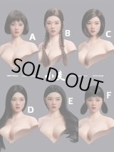 画像: YMTOYS 1/6 アジアン フィメール 女性 “ 小麦 ” ヘッド 眼球可動 6種 YMT108 *予約 