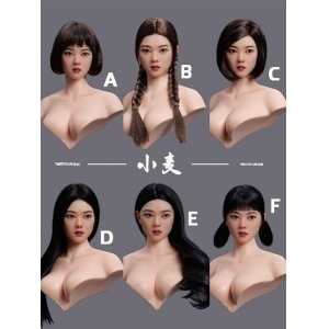 画像: YMTOYS 1/6 アジアン フィメール 女性 “ 小麦 ” ヘッド 眼球可動 6種 YMT108 *予約 