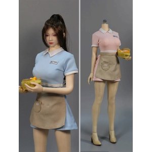 画像: FBT-st 1/6 フィメール フード ショップ スタッフ 衣装セット 女性アクションフィギュア用 2種 *予約