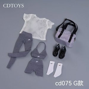 画像: CDToys 1/6 CD075 伸縮素材 ヨガ スポーツ セット 女性フィギュア用 7種 *予約