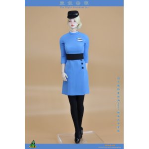 画像: CUKE TOYS 1/6 客室乗務員 キャビンアテンダント CA 制服 sky blue セット MA-030 *予約