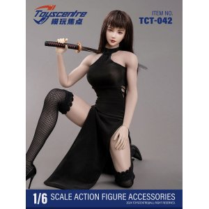 画像: Toyscentre 1/6 ハイウエスト ホロ― ダブルスリット タイストラップ ドレス TCT-042 *予約