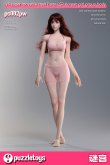 画像2: Puzzletoys 1/6 シームレス女性素体 Super Movable Steel Bone LSR Korean Girl Group 女性ヘッド付き 眼球可動 アクションフィギュア ボディ 白肌 小麦肌 ps002pw ps002sw 2種 *予約