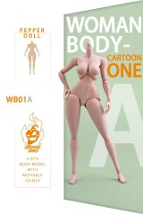 画像: Pepper Doll 1/6 女性素体 Cartoon Female Action Figure Body アクションフィギュア ボディ WB01A *予約