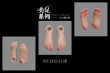 画像14: VSTOYS 1/6 女性 リアル 美しい 足首 フットパーツ ≪4足セット≫ 色白肌 小麦肌 フィギュア用 2種 24XG110 24XG111 *予約