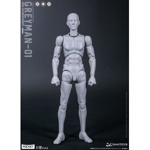 画像: DAMTOYS 1/12 グレーマン GREYMAN 男性 素体 ボディ アクションフィギュア DPS11 *予約