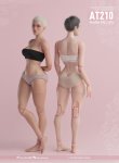 画像2: World Box 1/6 女性素体 ≪くびれた腰≫  アクションフィギュア 2種 AT210 *予約