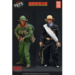 画像: BGM 1/6 ベトナム戦争 南ベトナム解放民族戦線 軍服 & 装備品 アクセサリー セット 2種 BGM-014 *予約