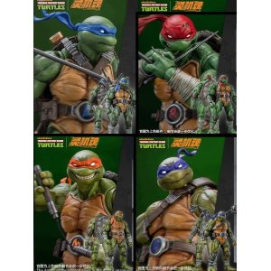 画像: LINGJIHUN 1/12 ニンジャ タートルズ アクションフィギュア 4種 PA001 Leonardo / Raphael / Michelangelo / Donatello *予約