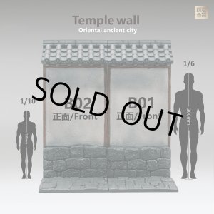 画像: ToysNest 1/6 テンプルウォール 土塀 ジオラマ 高39cm ≪B01+B02 set≫ *予約