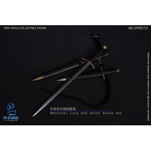 画像: PP STUDIO 1/6 中世騎士 ロング＆ショートスウォード 長短剣セット P2013 *予約