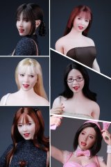 画像: Z6TOYS 1/6 アジアンガール 表情 女性ヘッド 眼球可動 舌だし 6種 ZC017 *予約