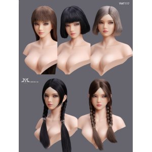画像: YMTOYS 1/6 セクシー ビューティー 女性ヘッド 眼球可動 5種 YMT117 *予約