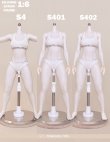 画像1: Prime Doll Toys 1/6 アーティキュレーテッド プラチナシリコン 女性素体 可動フィギュア ボディ S4シリーズ 【白肌 スリム】 3種 *予約 
