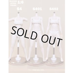 画像: Prime Doll Toys 1/6 アーティキュレーテッド プラチナシリコン 女性素体 可動フィギュア ボディ S4シリーズ 【白肌 スリム】 3種 *予約 