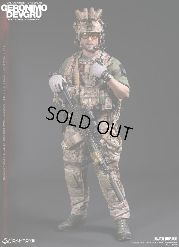 画像1: DAMTOYS 1/6 DEVGRU ネプチューンスピア作戦 “ジェロニモ” MK46 MOD1 ガンナー アクションフィギュア 78107 *予約　