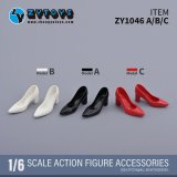 画像: ZYTOYS 1/6 フィメール ハイヒール シューズ アクションフィギュア用 3種 ZY1046 *予約
