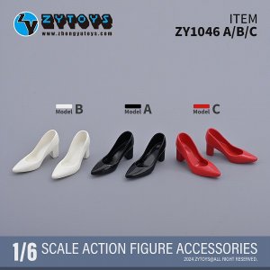 画像: ZYTOYS 1/6 フィメール ハイヒール シューズ アクションフィギュア用 3種 ZY1046 *予約