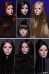 画像: Z6TOYS 1/6 セクシー ビューティー 女性ヘッド 眼球可動 7種 ZC018 *予約