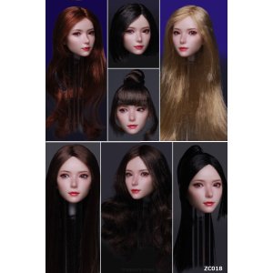 画像: Z6TOYS 1/6 セクシー ビューティー 女性ヘッド 眼球可動 7種 ZC018 *予約