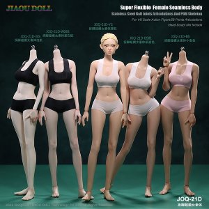 画像: JIAOU DOLL 1/6 デタッチャブル フット 女性 ボディ 4種 アクションフィギュア用 JOQ-21D *予約