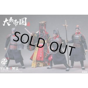 画像: 303TOYS 1/12 大秦帝国 始皇帝 + 秦士戟 + 秦士羽 + 秦士鋭 4体セット ≪アルティメットDX版≫ アクションフィギュア HX005 *予約