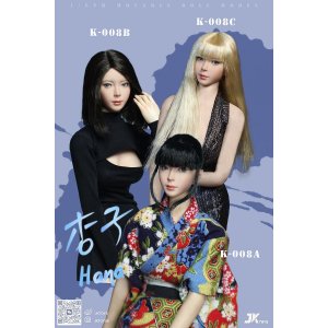 画像: JKTOYS 1/6 アジアン 女性ヘッド ハナ 杏子 眼球可動 3種 K-008 *予約