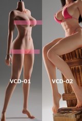 画像: VERYCOOL 1/6 フィメール シームレス素体 アクションフィギュア用ボディ CD-01フットパーツ着脱 / VCD-02フット一体型 6種 *予約