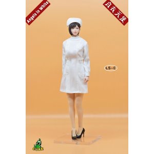 画像: CUKE TOYS 1/6 白衣天使 衣装セット アクションフィギュア用 LS-A/B/C , SS-A/B/C *予約