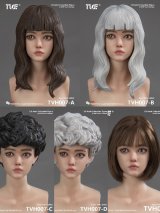 画像: 【特典】True1Toys 1/6 ニニ ガールヘッド with 眼球可動 アクションフィギュア用 4種 TVH007 *予約