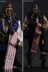 画像: 101TOYS 1/12 キャプテン ジャック スケルトン パイレーツ アクションフィギュア ES017 2種 *予約