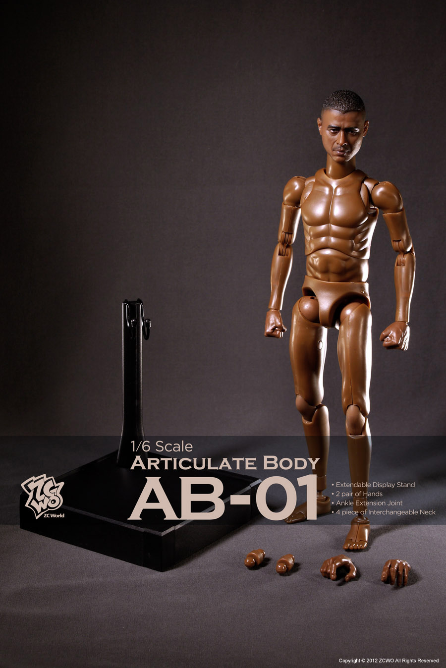 ZCWO 1/6 黒人男性素体 AB-01 Articulate Body - 1/6フィギュア通販