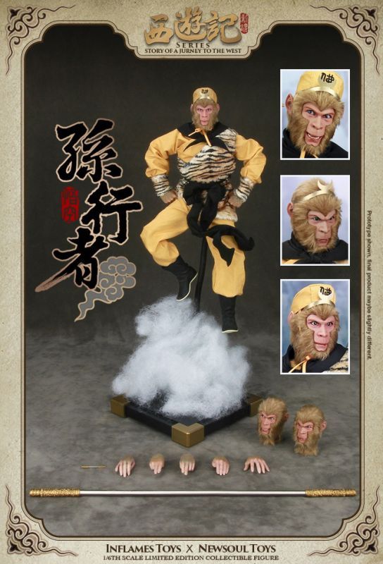 Inflames Toys Newsoul Toys 1 6 西遊記 孫悟空 フィギュア ヘッド3個付属 予約 1 6フィギュア通販専門店 トレジャートイズ