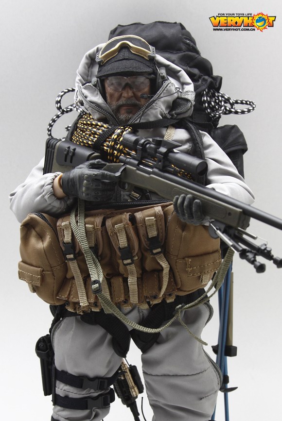 HOTTOYSPCUVE1/6フィギュアNAVY SEAL MOUNTAIN OPS SNIPER