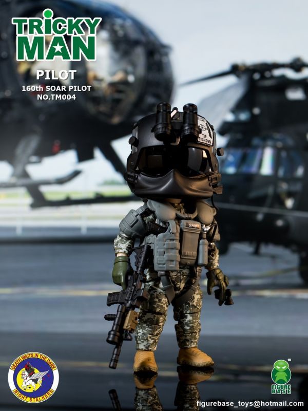画像1: FigureBase Toys 5インチ TRICKYMAN - SEAL TEAM 6 第160特殊作戦航空連隊 “ナイトストーカーズ” パイロット TM004 フィギュア *お取り寄せ