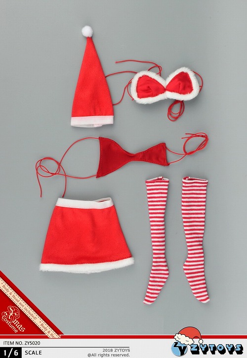 画像2: ZYTOYS 1/6 クリスマス ガール Christmas girl clothes set  ZY5020  *お取り寄せ