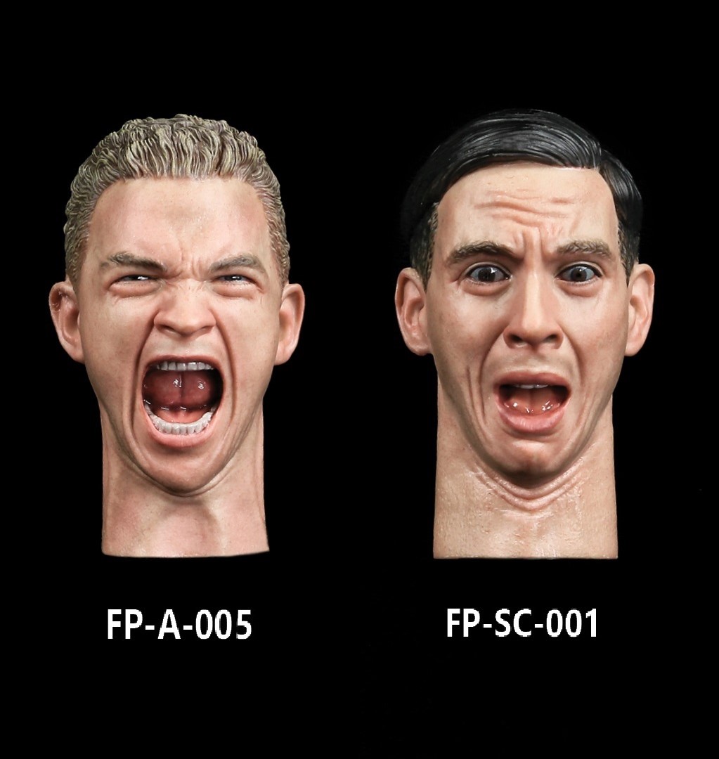 画像1: Facepoolfigure 1/6 男性 表情 ヘッド （FP-A-005 / FP-SC-001） *お取り寄せ