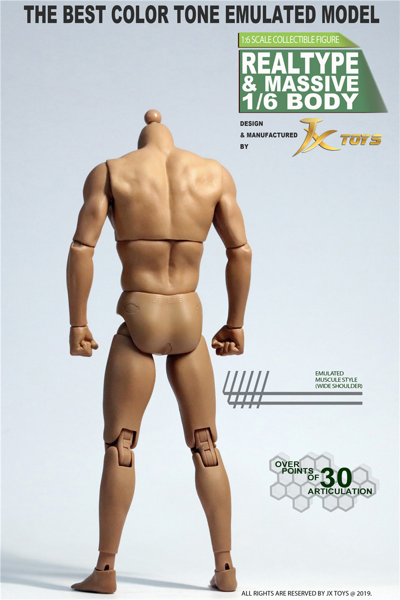 JXTOYS 1/6 マッスル 男性ボディ Muscular Male Body JXS03 *予約 - 1