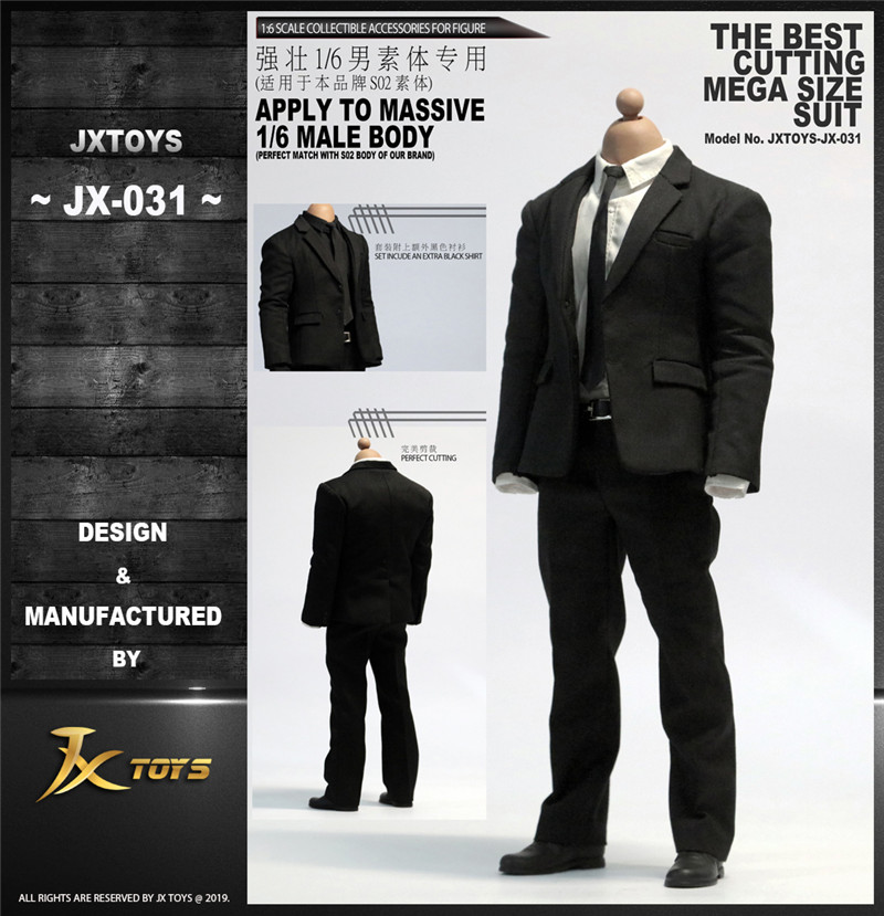 画像1: JXTOYS 1/6 メンズスーツ マッシブ マッスル ボディ/素体用 JX-031 *予約