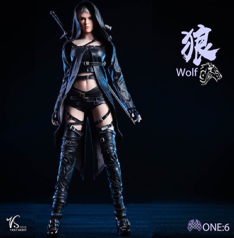 VSToys 1/6 The White Wolf Assassin Killer ヘッド & コスチューム