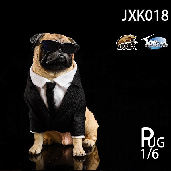 Jxk Studio 1 6 パグ イン ブラック フランク Jxk018 お取り寄せ 1 6フィギュア通販専門店 トレジャートイズ