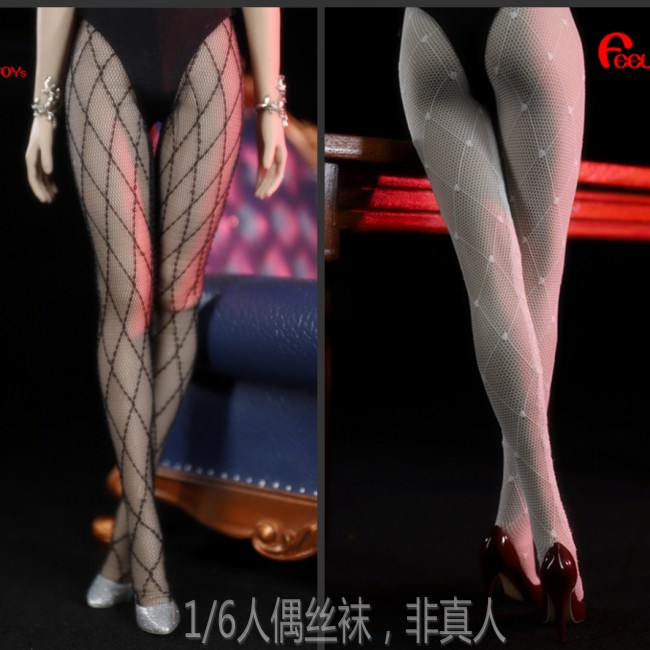 画像1: FeelToys 1/6 Sexy Long Grid Pattern Stockings 2種 FT017 A/B *予約