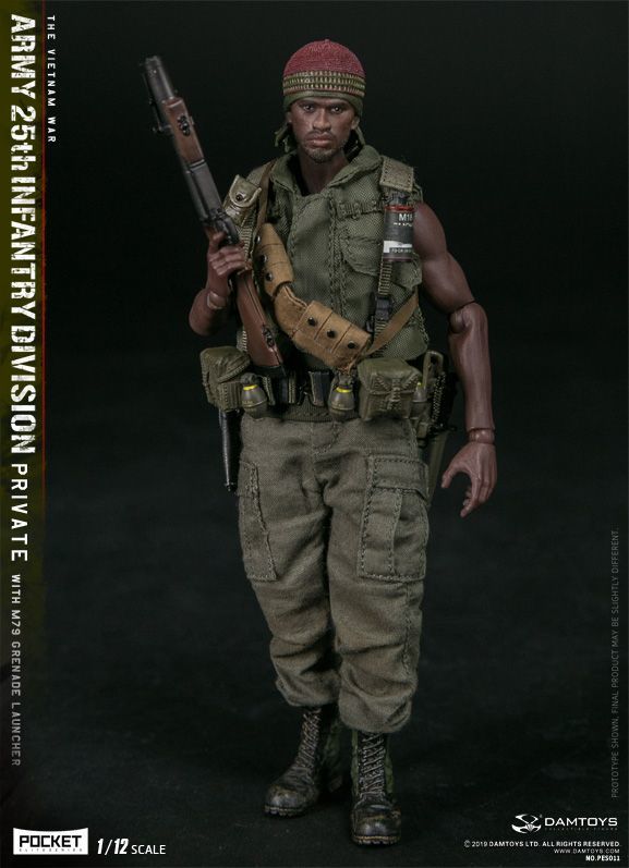 DAMTOYS 1/12 ARMY 25th Infantry Division PRIVATE M79 Grenade