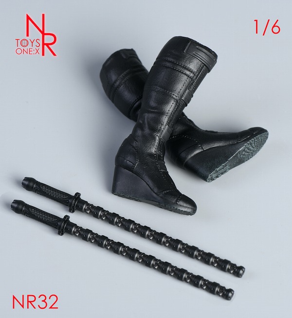 画像1: NRTOYS 1/6  ウィドウ 女性 ブーツ ＆ 電気棒 バトン セット NR32 *お取り寄せ