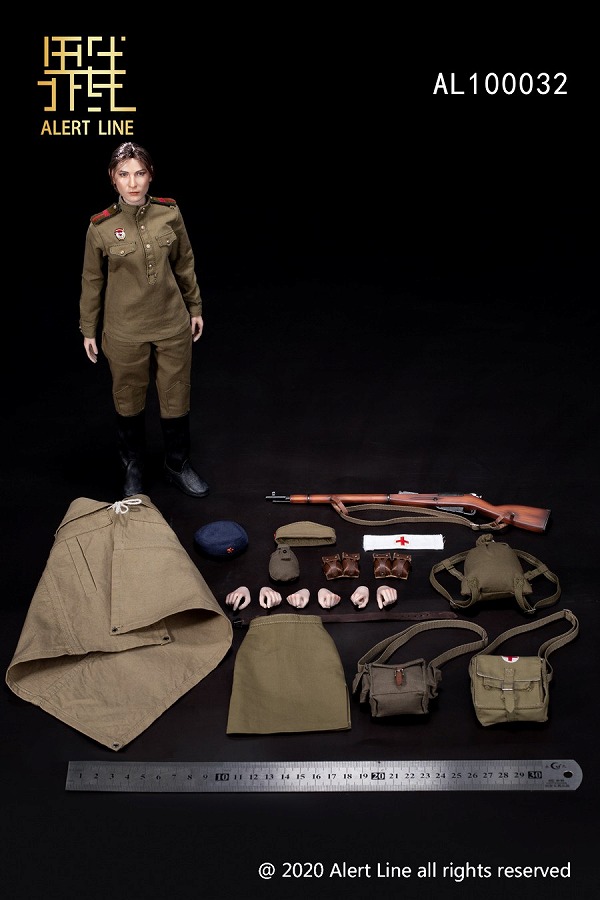 Alert Line 1/6 WWII ソビエト連邦 ソ連 女性衛生兵 アクション