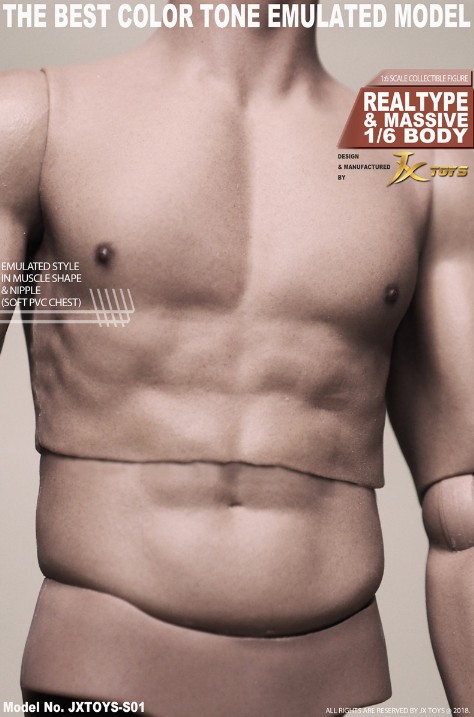 画像2: JXTOYS 1/6 アジア 男性ボディ 標準素体 TTM022 Asian Male Body JXS01 *お取り寄せ